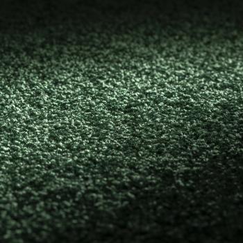 JAB Amaze 836 dunkelgrün – quadratische Draufsicht Velours-Teppichboden in dunkelgrün